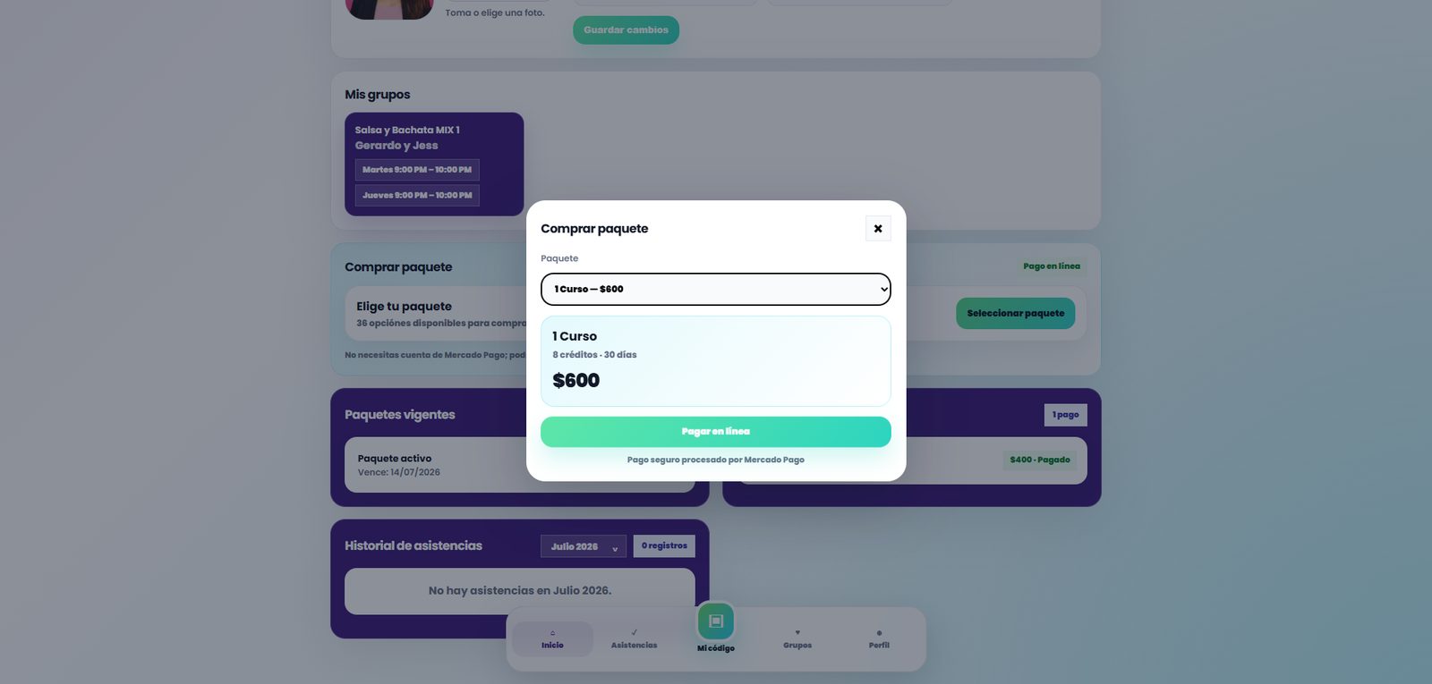 Pago online en Entri PRO 2027