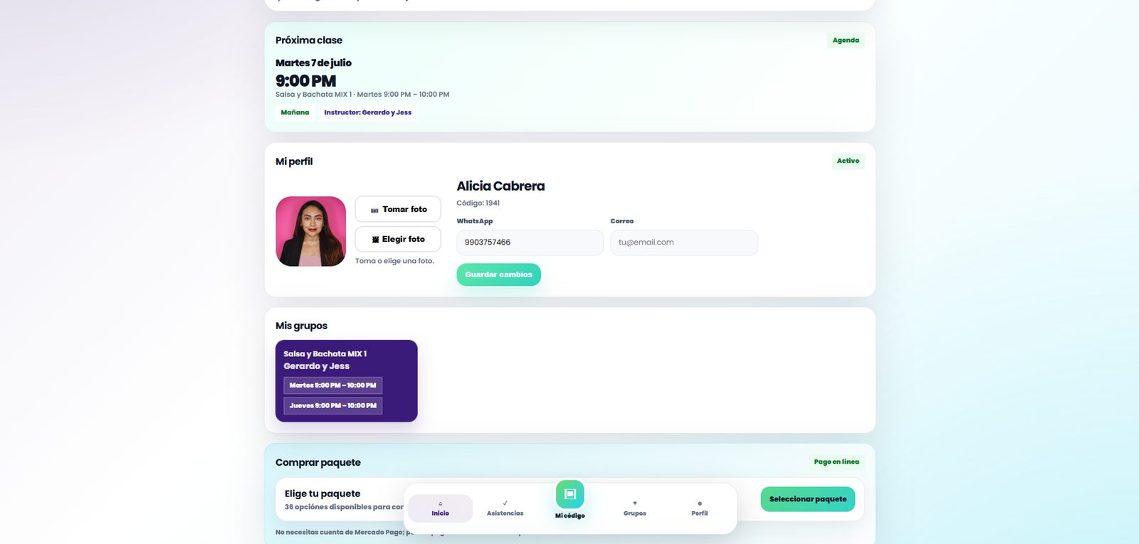 Portal del alumno en Entri PRO 2027